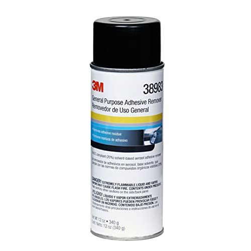 3M General Purpose Adhesive Remover, 38983, 12 oz Net Wt