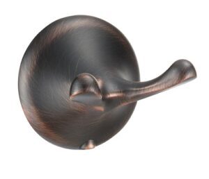 hardware house h10-9239 newport collection double robe hook, oil rubbed bronze small