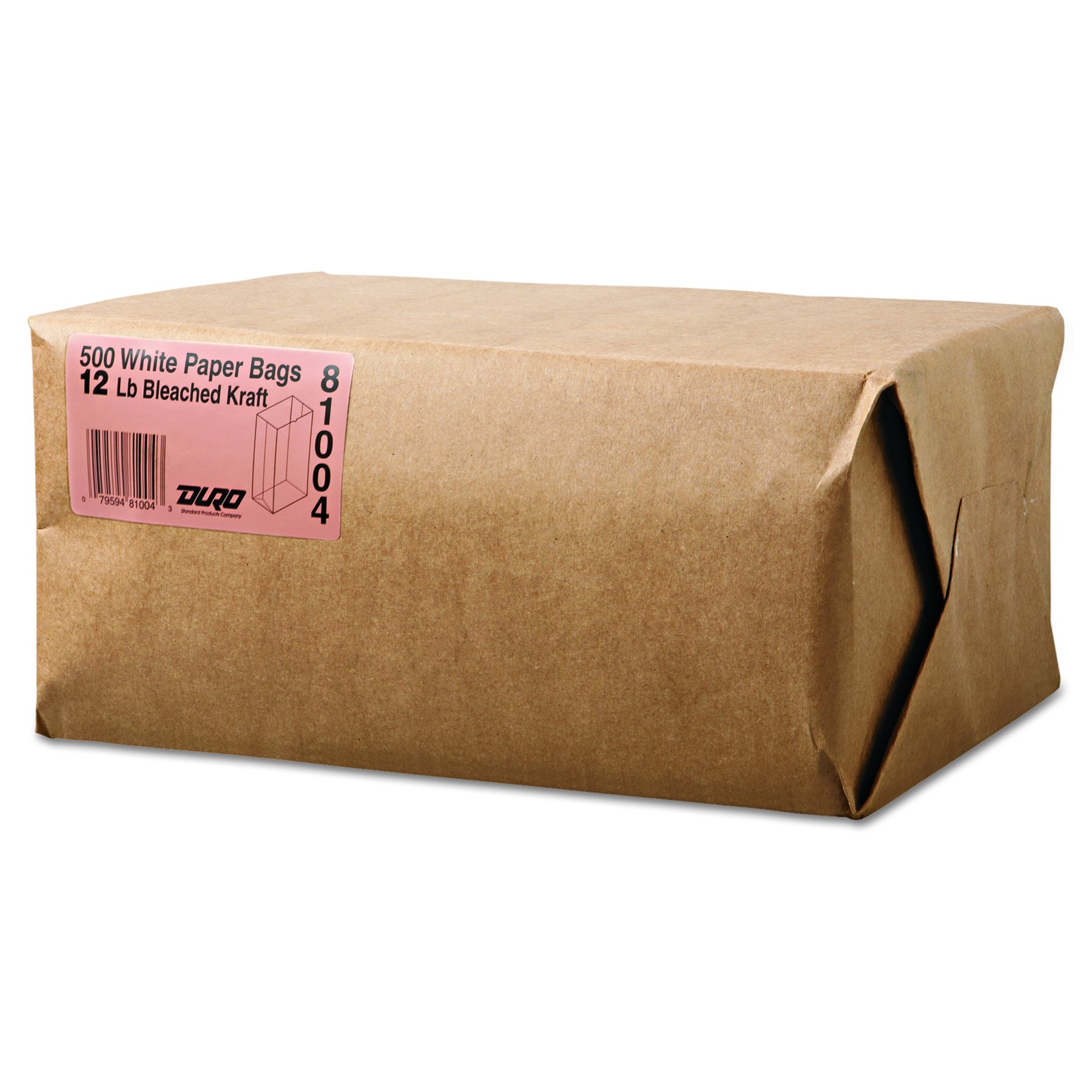 Lagasse Bag GW12-500#12 Bag Size Bleached Paper Bag