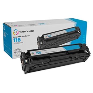 ld products remanufactured toner cartridge replacement for canon 116 1979b001aa (cyan)