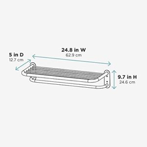 Zenna Home 9005SS, Hotel Style-Towel Shelf, Chrome