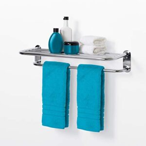 Zenna Home 9005SS, Hotel Style-Towel Shelf, Chrome