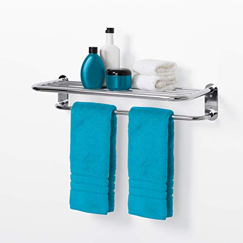 Zenna Home 9005SS, Hotel Style-Towel Shelf, Chrome