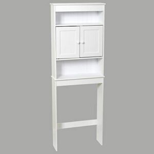 Zenna Home Cottage Over-The-Toilet Bathroom, 3 Shelf spacesaver, White