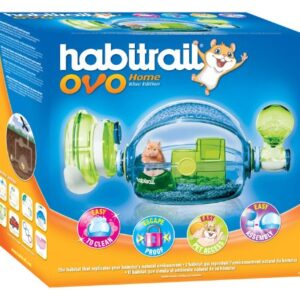 Habitrail Ovo Home, Blue Hamster Cage, Small Animal Habitat, Hamster Accessories