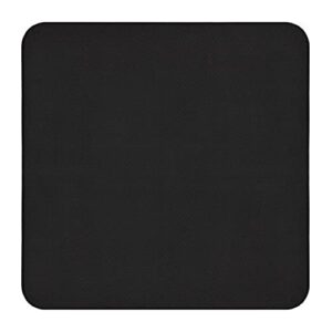 house, home and more skid-resistant carpet indoor area rug floor mat - black - 3 feet x 3 feet