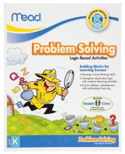 mead kindergarten problem solving workbook, 10 x 8-inches, 96 pages (48026)
