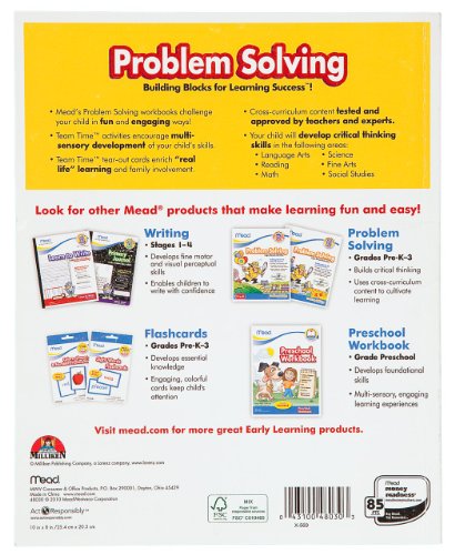 Mead 2nd Grade Problem Solving Workbook, 10 x 8-Inches, 96 Pages (48030)