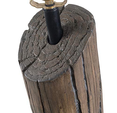 Kenroy Home 32055WDG Cole Table Lamps, Medium, Wood Grain