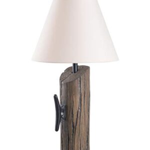 Kenroy Home 32055WDG Cole Table Lamps, Medium, Wood Grain