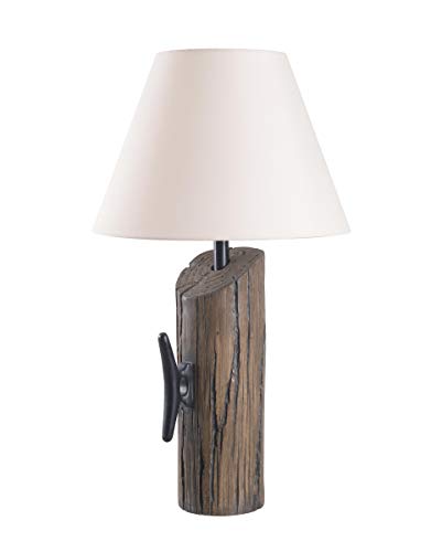 Kenroy Home 32055WDG Cole Table Lamps, Medium, Wood Grain