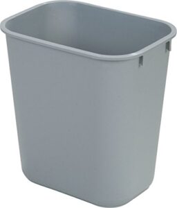 carlisle foodservice products 34292823 plastic deskside wastebasket, 28 quart, gray