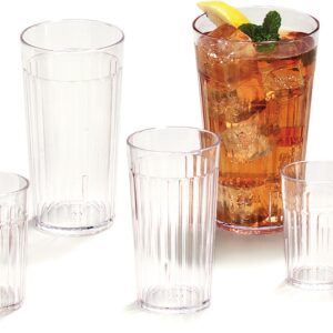 Carlisle FoodService Products 110507 Bistro Tumbler, 5 oz, Clear, Plastic