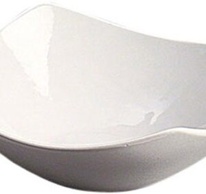 American Metalcraft SQND9 Prestige Ceramic 9" Squound Bowl, White