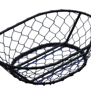 American Metalcraft WIR4 Baskets, 9.625" Length x 6.625" Width, Black