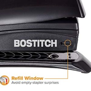 Bostitch Inspire 20 Sheet Stapler - One Finger, No Effort, Spring Powered Stapler - Black (1423)