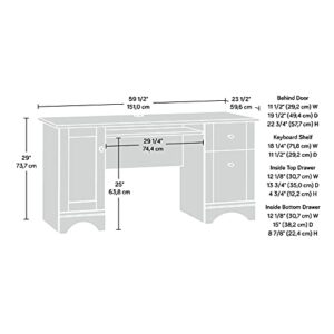 Sauder Computer Desk, Brushed Maple finish