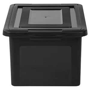 Office Depot® Brand Letter And Legal File Tote, 18"L x 14 1/4"W x 10 7/8"H, 30% Recycled, Black