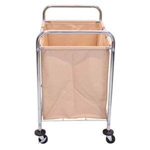 Luxor HL14 Laundry Cart With Steel Frame and Canvas