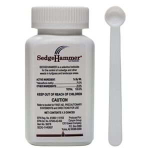 sedgehammer + 51516 herbicide, clear