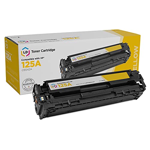 LD Remanufactured Toner Cartridge Replacement for HP 125A CB542A (Yellow)