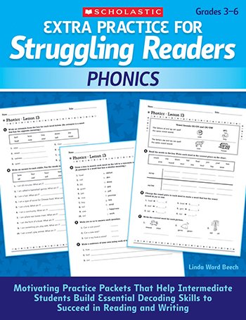 Scholastic Teacher Resources Extra Practice for Struggling Readers: Phonics