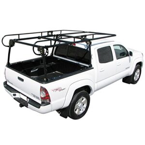 paramount automotive restyling 16601 compact truck contractors rack for long-short bed, black powder coat