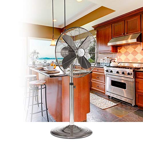 Deco Breeze DBF0208 Brushed Stainless Steel Floor Standing Fan