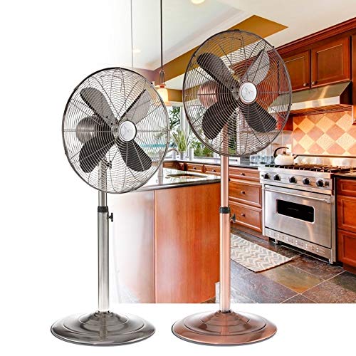 Deco Breeze DBF0208 Brushed Stainless Steel Floor Standing Fan