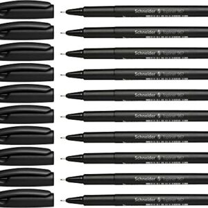 Schneider Topliner 967 Fineliner 0.4mm, Box of 10, Black (9671)