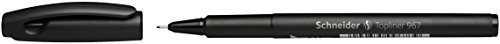 Schneider Topliner 967 Fineliner 0.4mm, Box of 10, Black (9671)