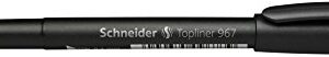 Schneider Topliner 967 Fineliner 0.4mm, Box of 10, Black (9671)