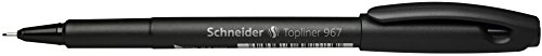 Schneider Topliner 967 Fineliner 0.4mm, Box of 10, Black (9671)