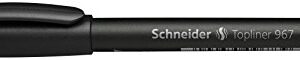 Schneider Topliner 967 Fineliner 0.4mm, Box of 10, Black (9671)