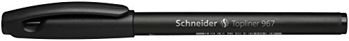 Schneider Topliner 967 Fineliner 0.4mm, Box of 10, Black (9671)