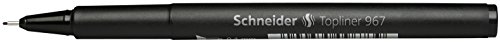 Schneider Topliner 967 Fineliner 0.4mm, Box of 10, Black (9671)