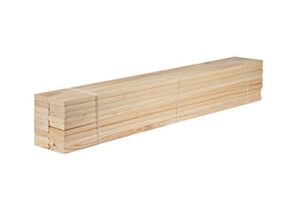 palace imports pack of 18 loose 100% solid pine wood slats for twin size beds and bunk beds, 39.5”l x 2.75”w x 0.75”h