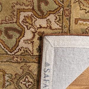 SAFAVIEH Heritage Collection 2' x 3' Rust / Gold HG345A Handmade Traditional Oriental Premium Wool Accent Rug