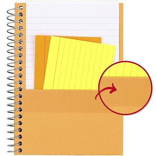 Five Star Personal Spiral Notebook, 1 Subject, College Ruled Paper, 7" x 4-3/8", Small Size, 100 Sheets, Color Will Vary (45484)