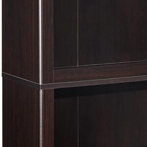 Sauder 5 Shelf Split Bookcase, Jamocha Wood finish