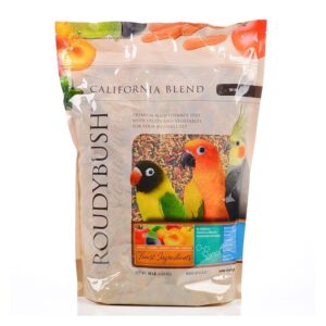 roudybush california blend bird food, mini, 10-pound (210micb), b113