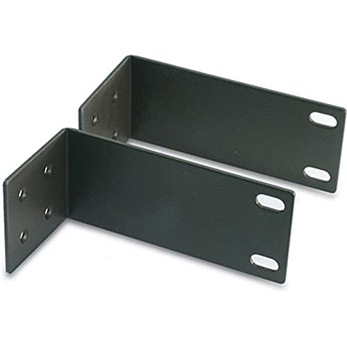 TRENDNet Rack Mount Kit, Compatible with TEG-S16Dg /TEG-S24Dg, Mount an 11 wide to a 19 Equipment rack, ETH-11MK , Black