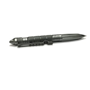 uzi tactical pen uzi-tacpen2-gm aircraft aluminum tactical pen multi-tool survival tool, glassbreaker, real ballpoint pen miltary & police edc - gun metal
