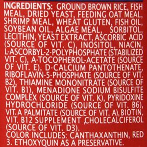 TetraPond PondFood Color Flakes, Color-Enhancing Flaked Fish Food For Small Ponds, 6-Ounce (77021)