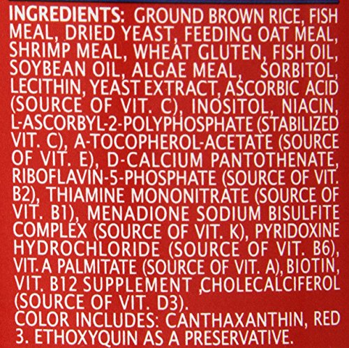 TetraPond PondFood Color Flakes, Color-Enhancing Flaked Fish Food For Small Ponds, 6-Ounce (77021)