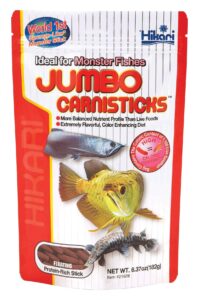 hikari tropical jumbo carnisticks fish food, 6.37 oz (182g)