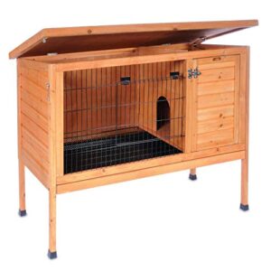 Prevue Hendryx 461 Large Rabbit Hutch, Stained Wood