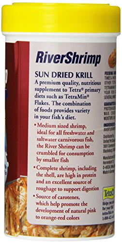 Tetra RiverShrimp 0.92 Ounce, Natural Shrimp Treat For aquarium Fish, Red, Model Number: 77017