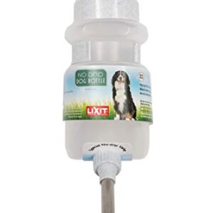 Lixit Top Fill NO-Drip Water Bottles for Dogs. (44 FL Oz (Pack of 1), White)