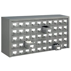 global industrial 50 drawer cabinet, steel, 36x9x17-3/4